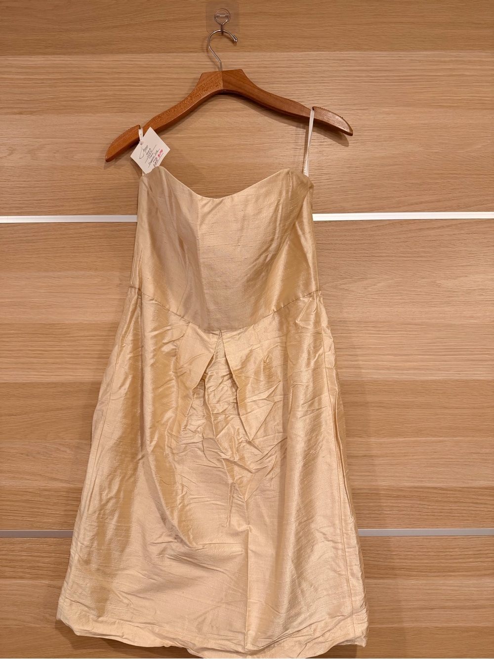 Spaghetti Strap Champagne Mini Dress